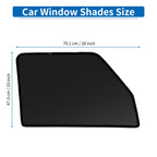 Car Window Cover for Mitsubishi Delica Mini B34A/B35A/B37A/B38A (Net Black)