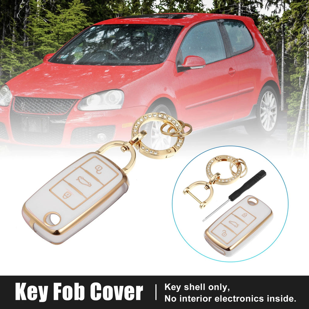 3 Button Remote Control Key Fob Case for Volkswagen Jetta Eos (2006–2014)