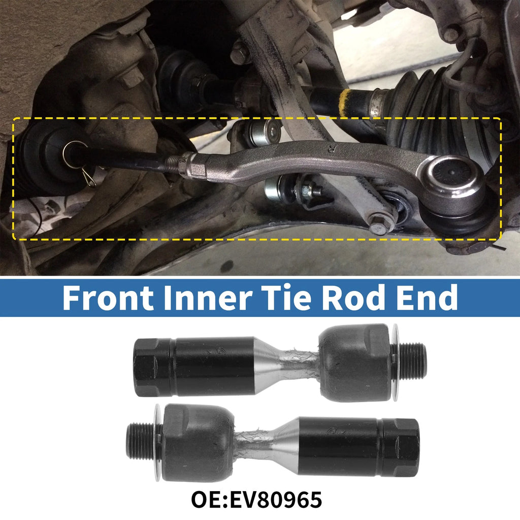 2 Pcs Front Inner Tie Rod End Links for Isuzu Ascender (2003–2008) EV80965