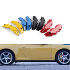 2X 3D Style Red Disc Brake Caliper Covers for Universal Fit (All Years)