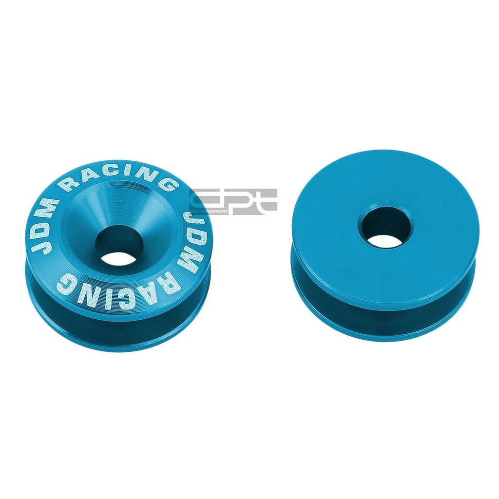 Light Blue Aluminum Quick Release Fastener + Washer for Car Bumper/Fender/Trunk