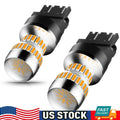 2X 3157 LED Amber Yellow Turn Signal Parking Bulbs for Universal Vehicles (2010–2023)