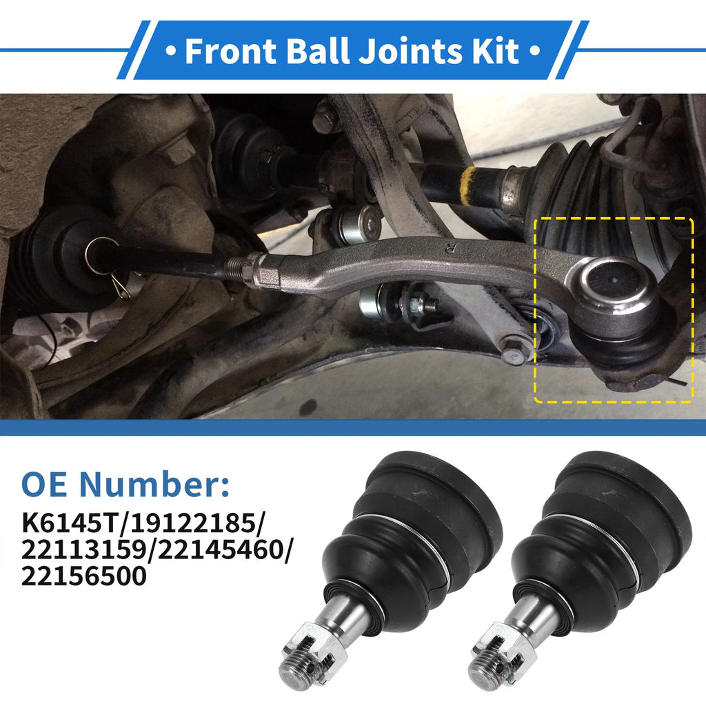 2X Front Lower Ball Joints for Cadillac Brougham (1987–1992) No.K6145T/19122185