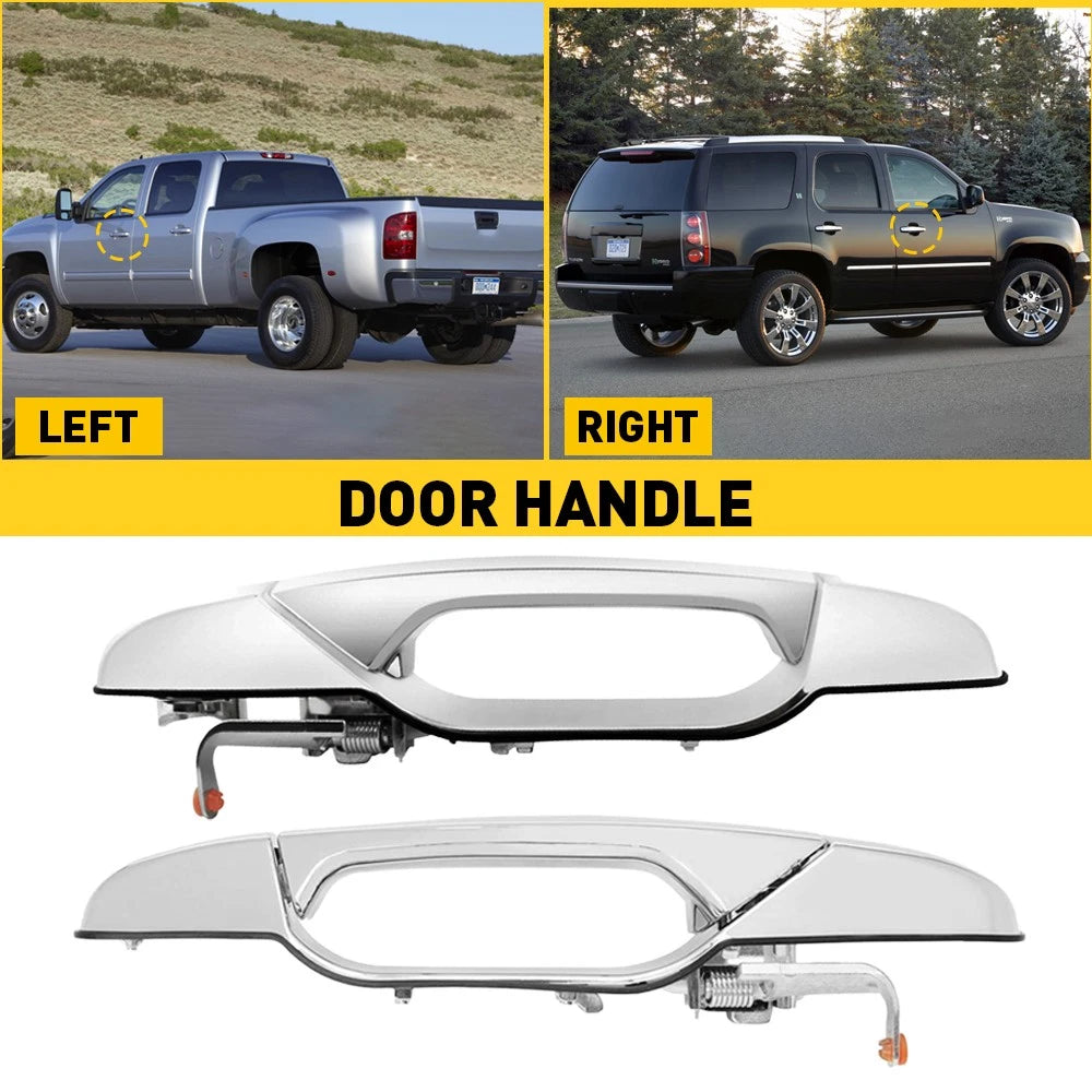 Exterior Chrome Door Handle for GMC Sierra 1500 2500 3500 (2007–2013) 25960525