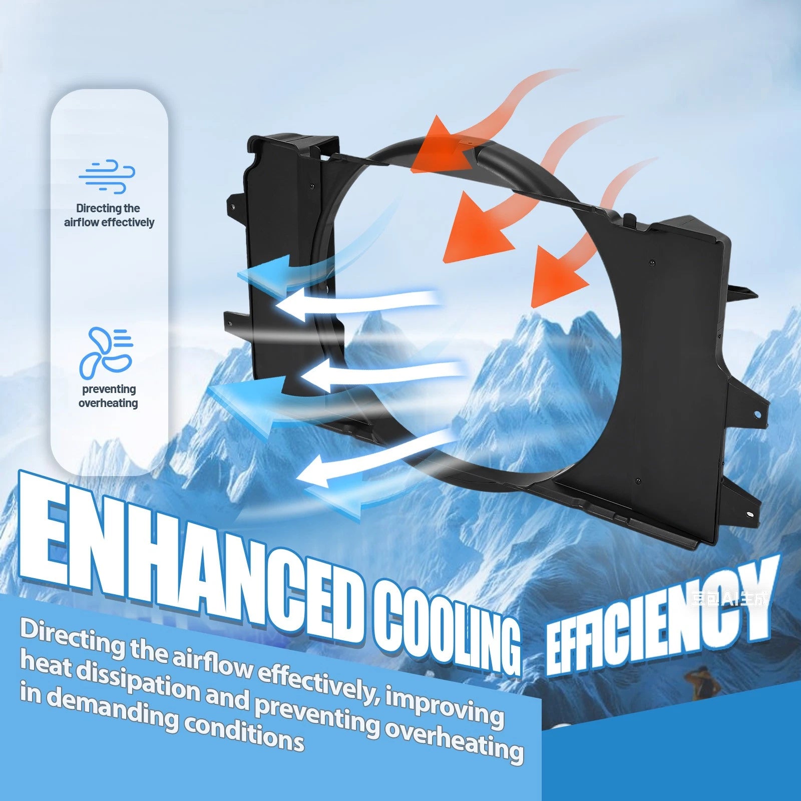 Fan Shroud for Dodge Ram 2500 3500 (1994–2002)