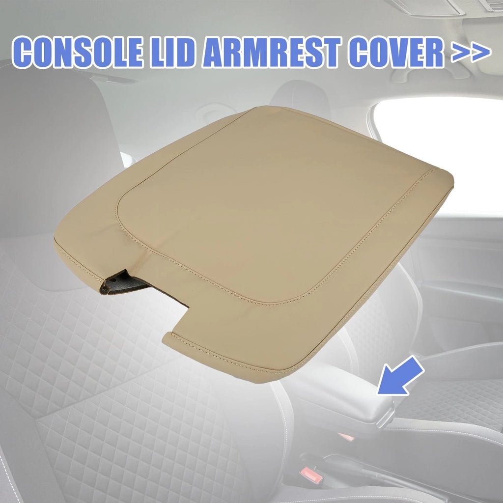 Armrest Cover for Dodge Ram (2013–2018) Microfiber Leather Beige