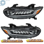 Set of 2 Halogen Headlights with LED for Honda Accord Sedan (2018–2020)