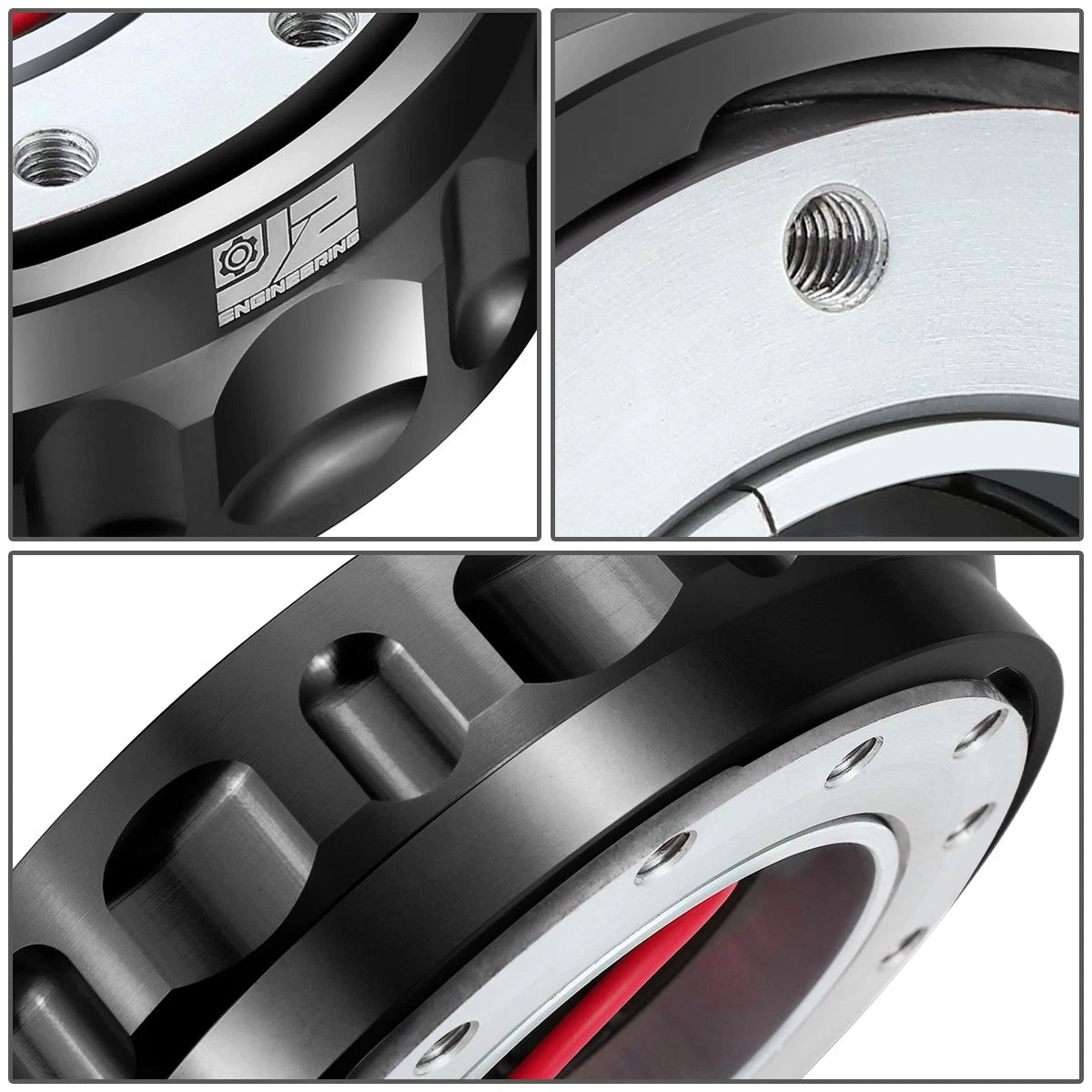 Steering Wheel Quick Release Hub Adapter Kit for Universal Vehicles (J2)