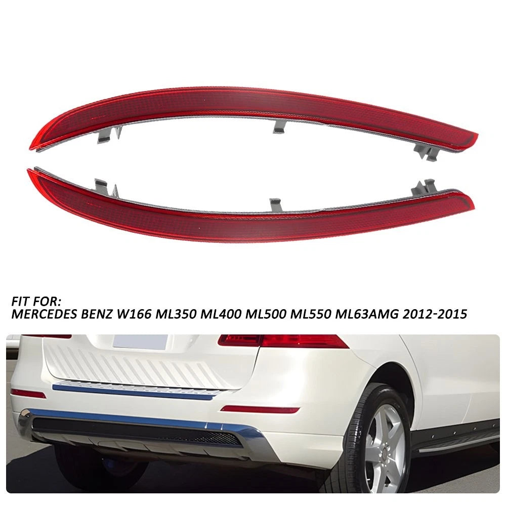 Rear Bumper Reflector Light Set for Mercedes Benz ML350 GLE350 ML63 AMG GLE400 (2012–2020)