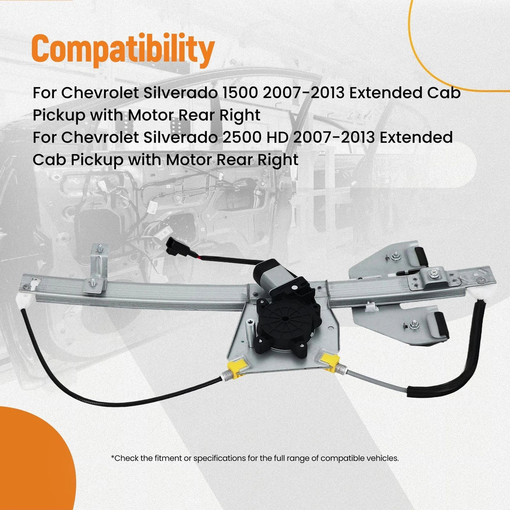 Power Window Regulator for GMC Sierra 1500/2500 HD (2007–2013) RR 15901327
