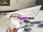 Chrome Door Handle Cover Insert Bowl Trim for Nissan Navara NP300 (2015)