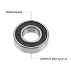 Set of 2 Deep Groove Ball Bearings 6002-2RS for Various Models (15x32x9mm)