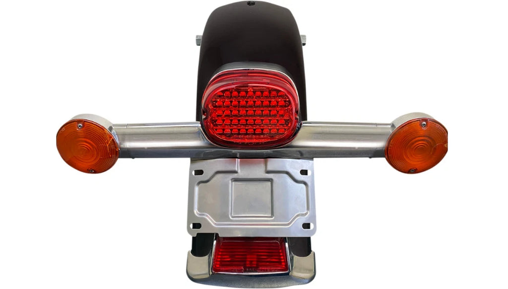 License Plate Relocation Mount Kit for Harley Softail Touring (1986–2008)