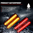 Set of 4 Amber & Red Side Marker Lights for Chevy GMC Truck (1968–1972)