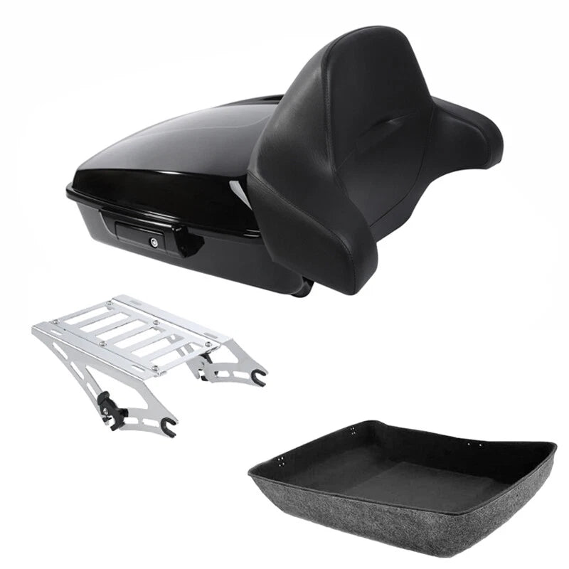 Chopped Trunk Backrest Mounting Rack for Harley Touring Road Glide (2014–2026)