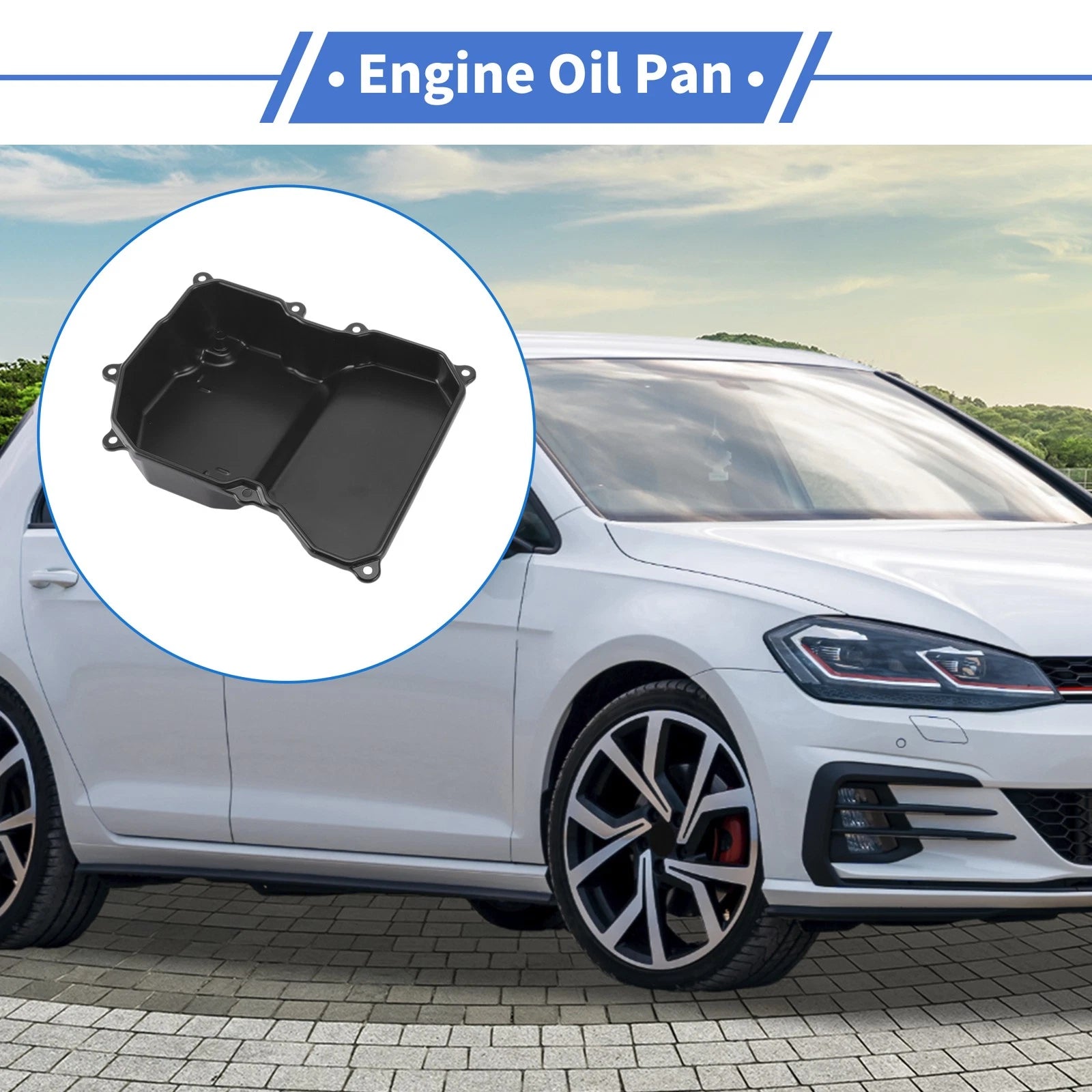 Engine Oil Pan for Volkswagen Passat (2006–2010) No.265840/09G321361 Aluminum
