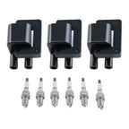 3pcs Ignition Coil + 6x Spark Plug for Mitsubishi Montero (1995–1996) MD184230