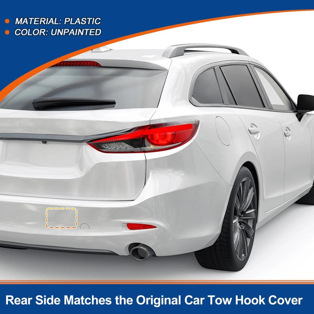 Rear Left Tow Hook Cover for Mazda 6 Atenza (2018–2021) Unpainted