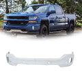 Front Lower Bumper Chrome with Sensor Holes for Chevrolet Silverado 1500 (2016–2018)