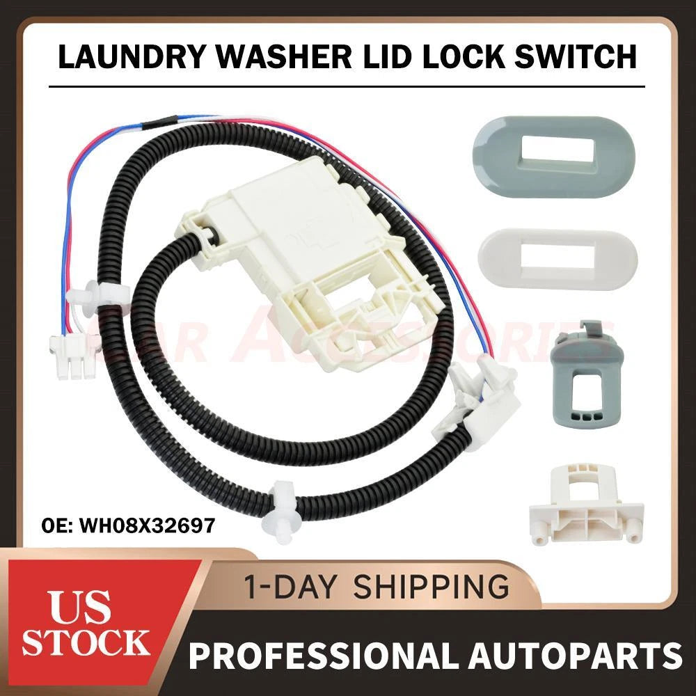 Door Lock Switch for Washing Machine (WH08X37938, WH08X32697, WH08X31577)