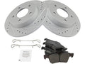 Rear Brake Pad and Rotor Kit for Mazda 3 (2004–2005) XQ697KG