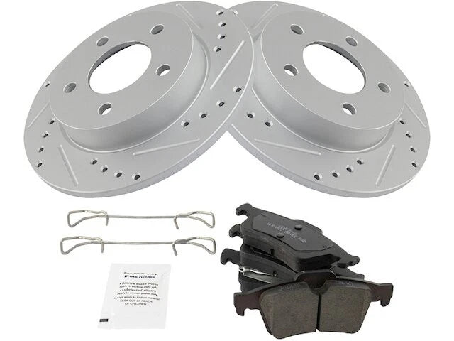 Rear Brake Pad and Rotor Kit for Mazda 3 (2004–2005) XQ697KG