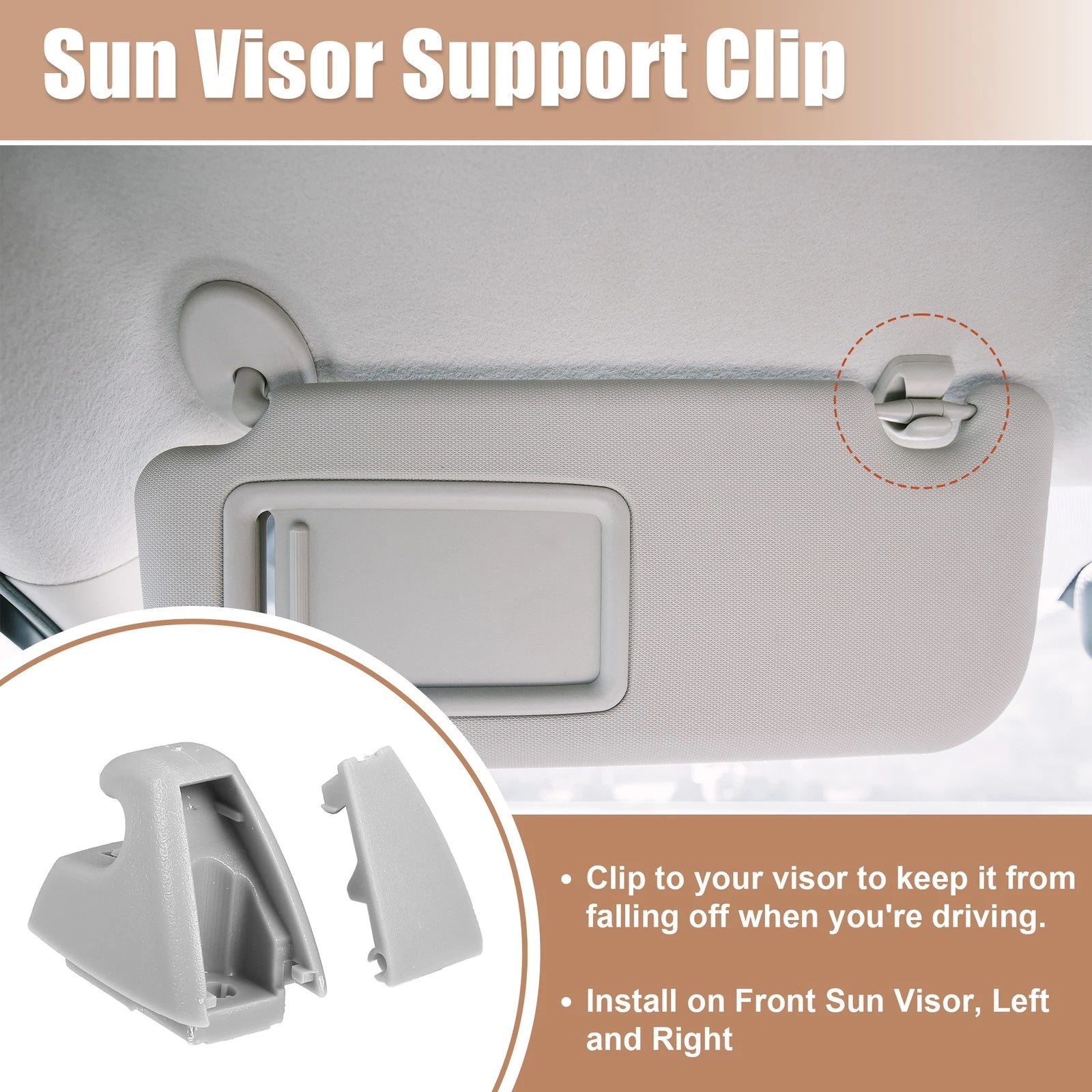 Set of 4 Sun Visor Support Clip Retainers No. 95994975 for Chevrolet Cruze (2011–2019)