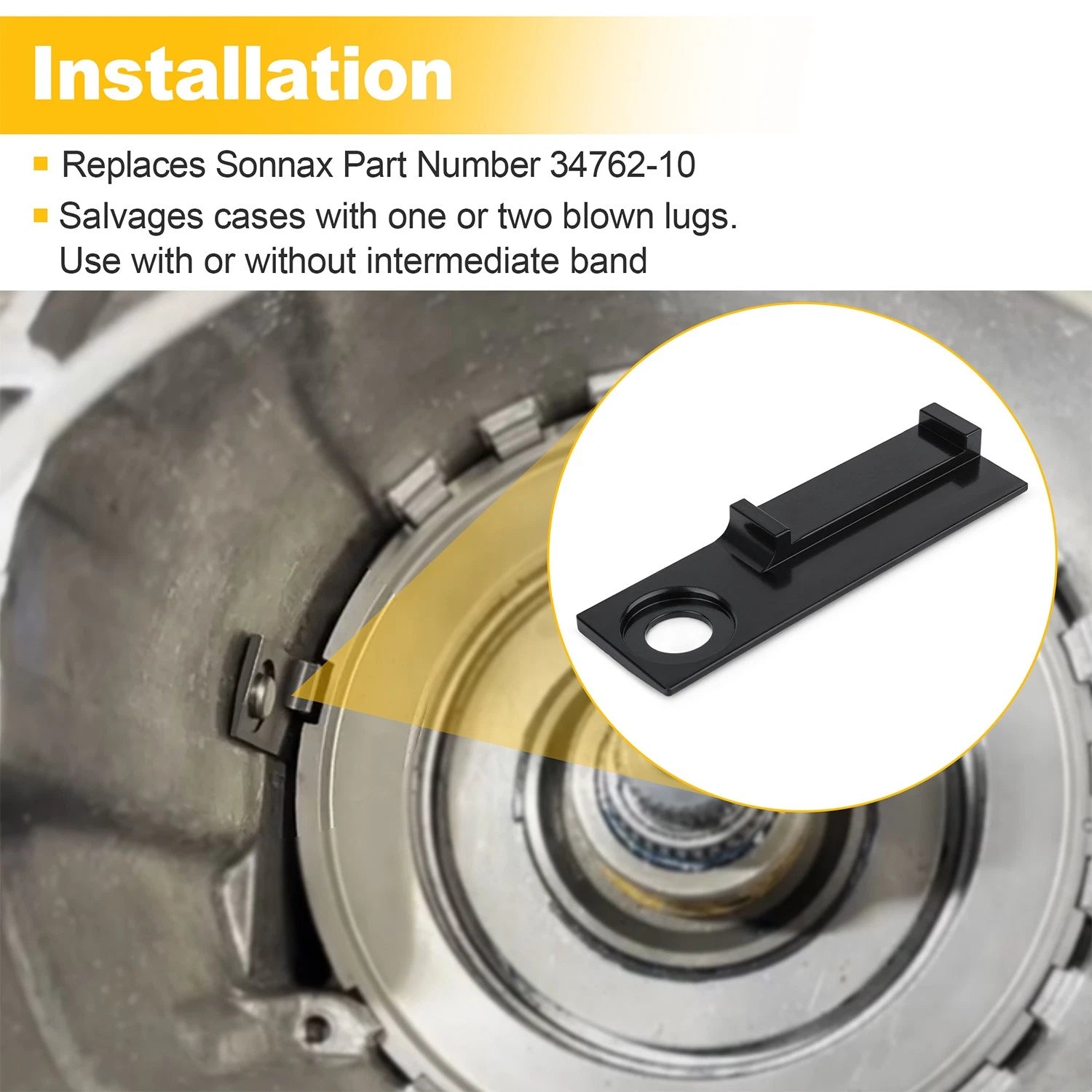 Transmission Case Saver Retainer for GM TH400, 4L80-E (Replaces 34762-10)