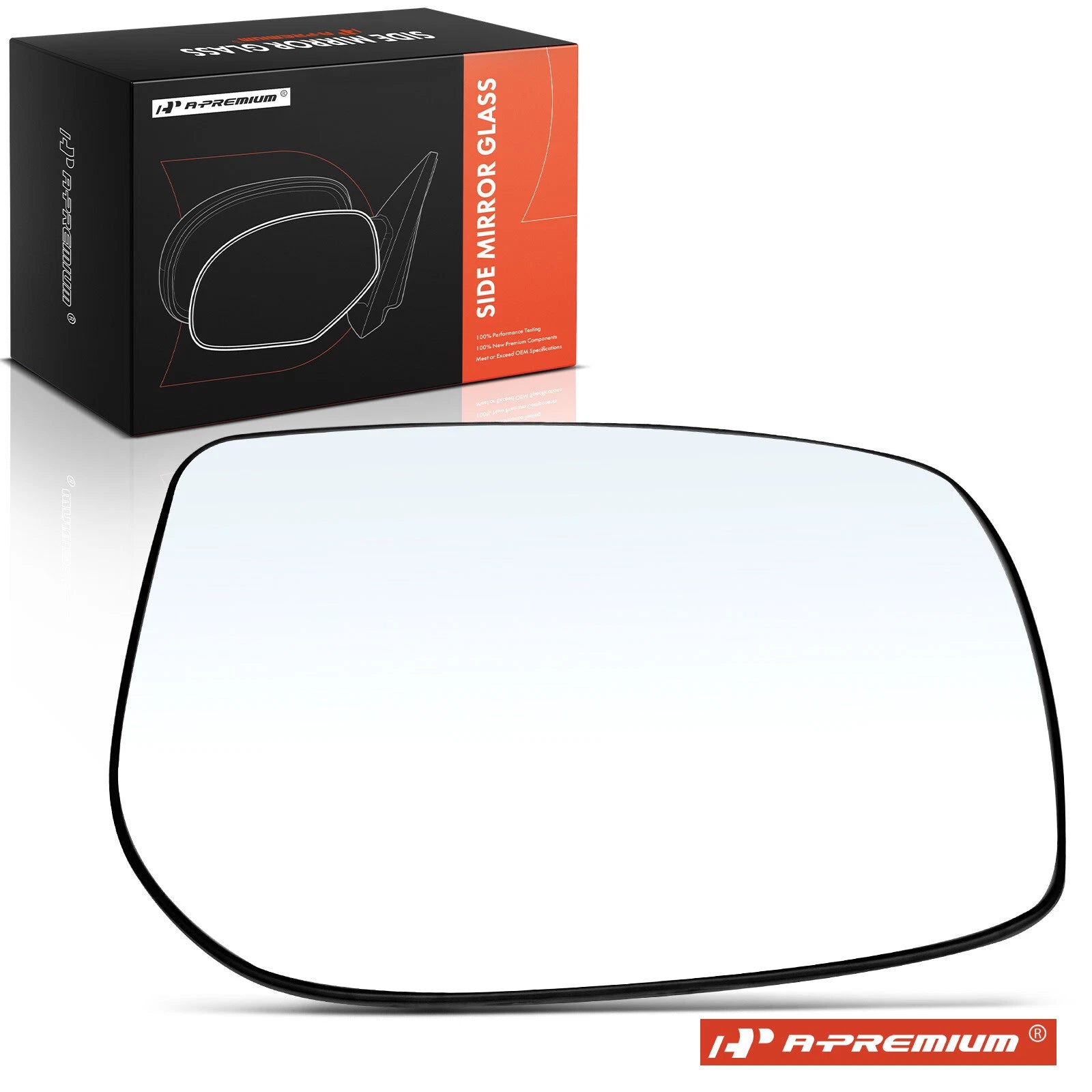 Passenger Manual Mirror Glass for Toyota Yaris (2007–2012)