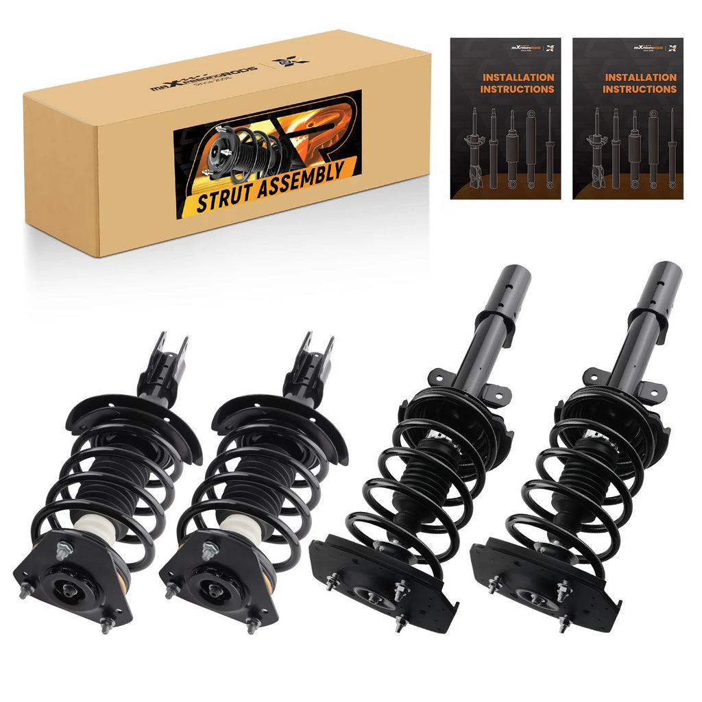 Set of 4 Complete Struts Shocks w/ Coil Spring for Chevy Impala (2006–2013)