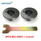 2X Tilt Trim End Cap & Wrench for Yamaha 2/4T 60-90HP Outboard (6H1-43821)