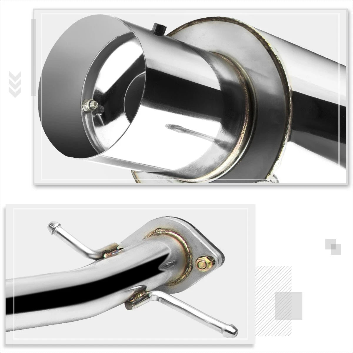 4" Tip Muffler Performance Catback Exhaust System for IS300 Altezza XE10 (2001–2005)