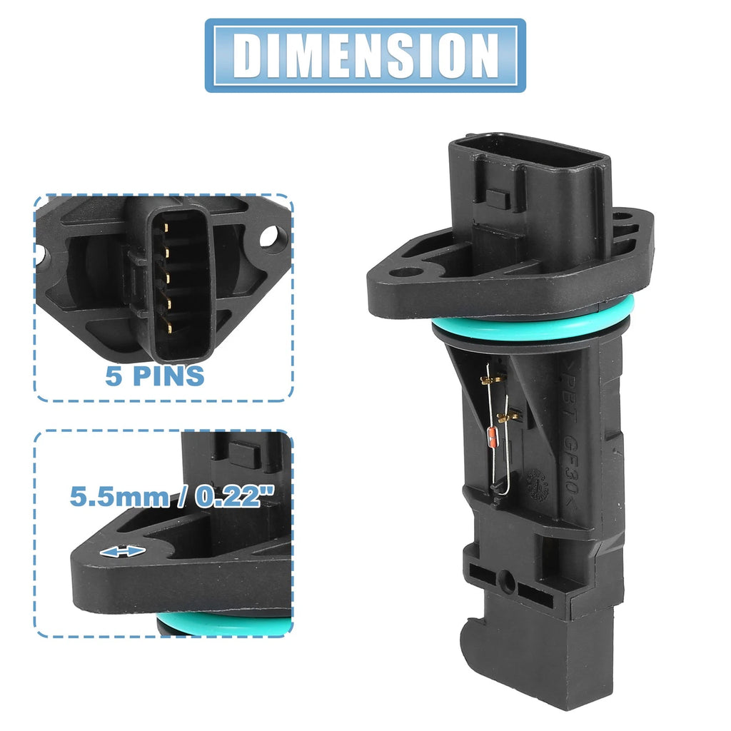 Mass Air Flow Sensor for Nissan Sentra 1.8L (2000–2006) No. 22680-5M000
