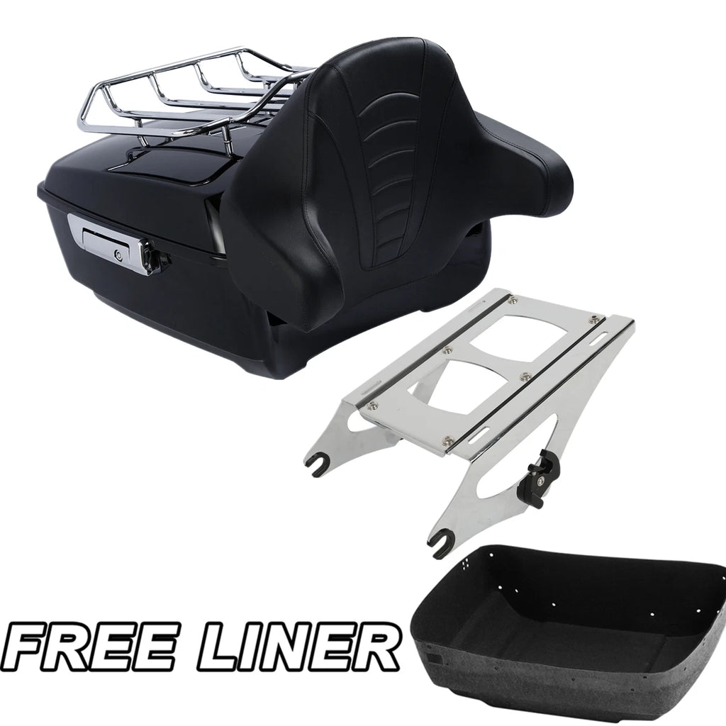 Trunk Backrest Rack Mount for Harley Touring Road Glide King (2014–2025)