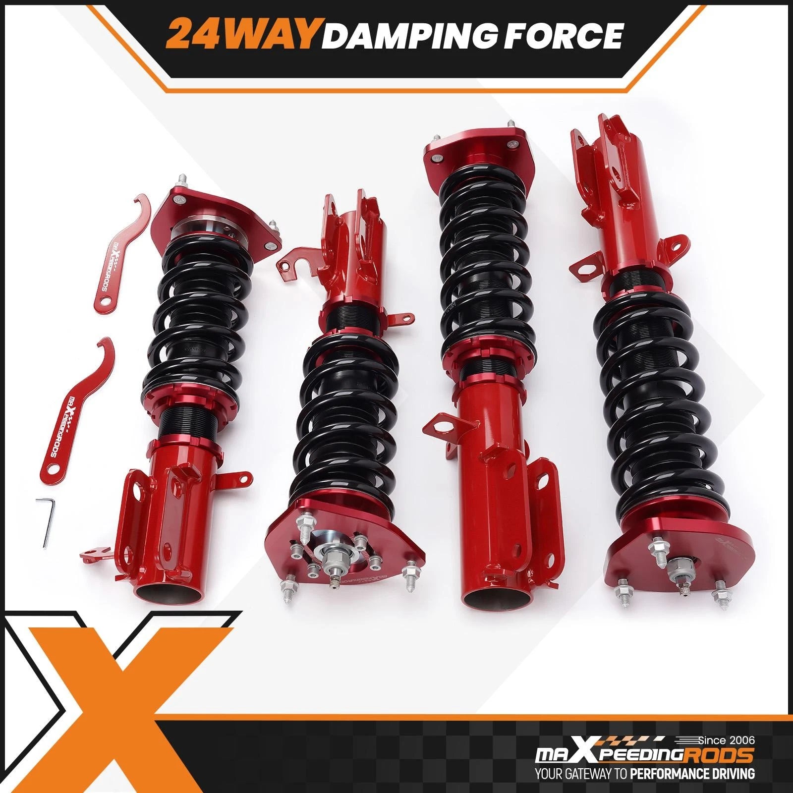 Coilover Kit for Toyota Corolla (1988–1999) E90 E100 E110 Adjustable Camber