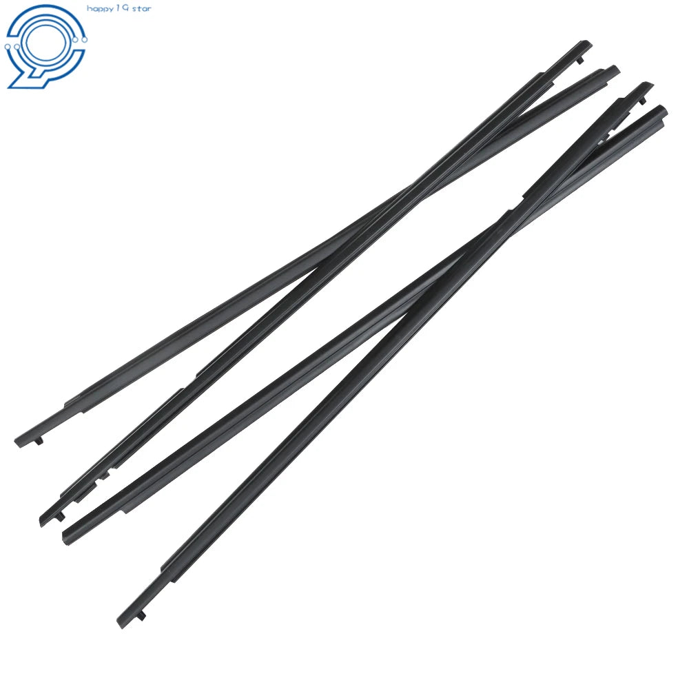 Set of 4 Window Moulding Trim Seal Weather Strips for Toyota Corolla (2009–2012)