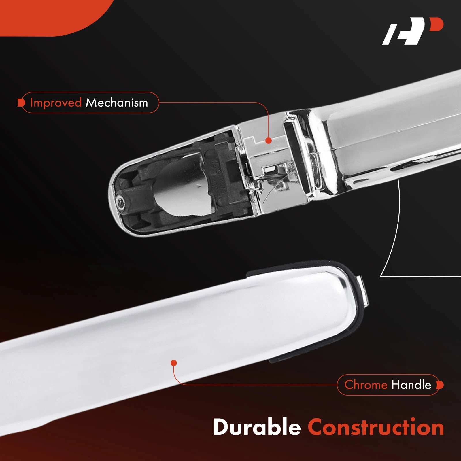 Front Left Exterior Door Handle for Chevy Equinox (2005–2009) Malibu (2004–2008)