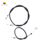 Set of 2 Rear Brake Cable Parking Cables (1201 & 1202) for Kawasaki Mule