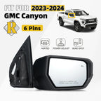 Right Side Power Mirror for GMC Canyon (2023–2024) w/ Heated, Blind Spot, 6 Pins