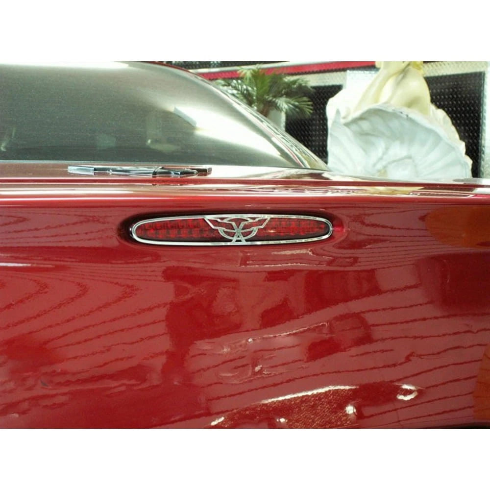 Polished Stainless Steel 5th Brake Light Trim for 1997–2004 Chevy Corvette