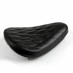Diamond Leather Solo Saddle Seat for Chopper Bobber Custom SX CB 650 (1970–2023)