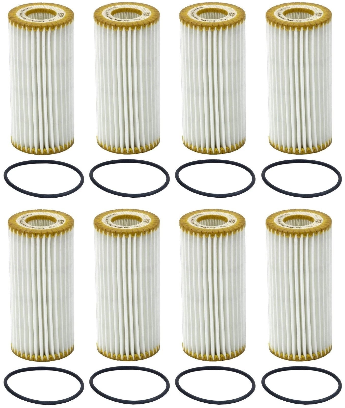 Set of 8 Engine Oil Filters for Audi A3 A4 A6 Q3 A5, VW Arteon Atlas Beetle GTI