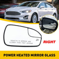 Heated Glass Right Passenger Side Door Wing Mirror for Ford Fusion (2013–2020)
