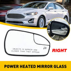 Heated Glass Right Passenger Side Door Wing Mirror for Ford Fusion (2013–2020)