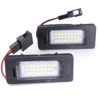 2X White LED License Plate Light Canbus for Audi A1 A3 A4 A5 A6 A7 Q3 Q5 (2010–2023)
