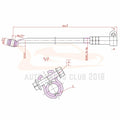 Set of 4 Front Inner Outer Tie Rods for Chrysler 300M (1999–2004)