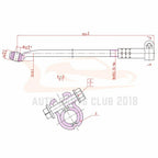 Set of 4 Front Inner Outer Tie Rods for Chrysler 300M (1999–2004)