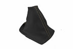 Leather Manual Shift Boot Cover for Volvo C30 C70 S40 (2004–2013) Beige Stitch