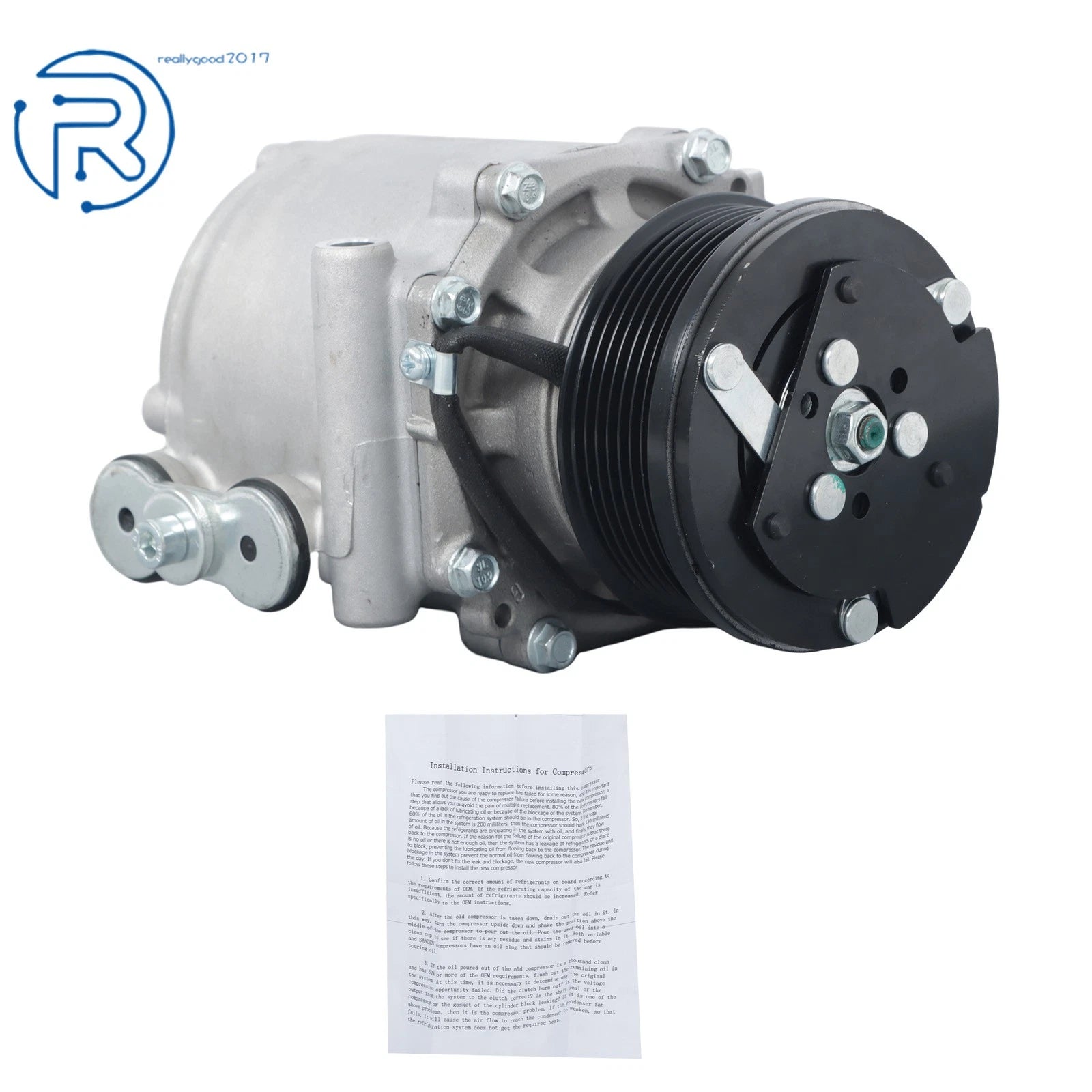 A/C Compressor with Clutch for Ford E-150, E-250, E-350, Expedition (1997–2002)