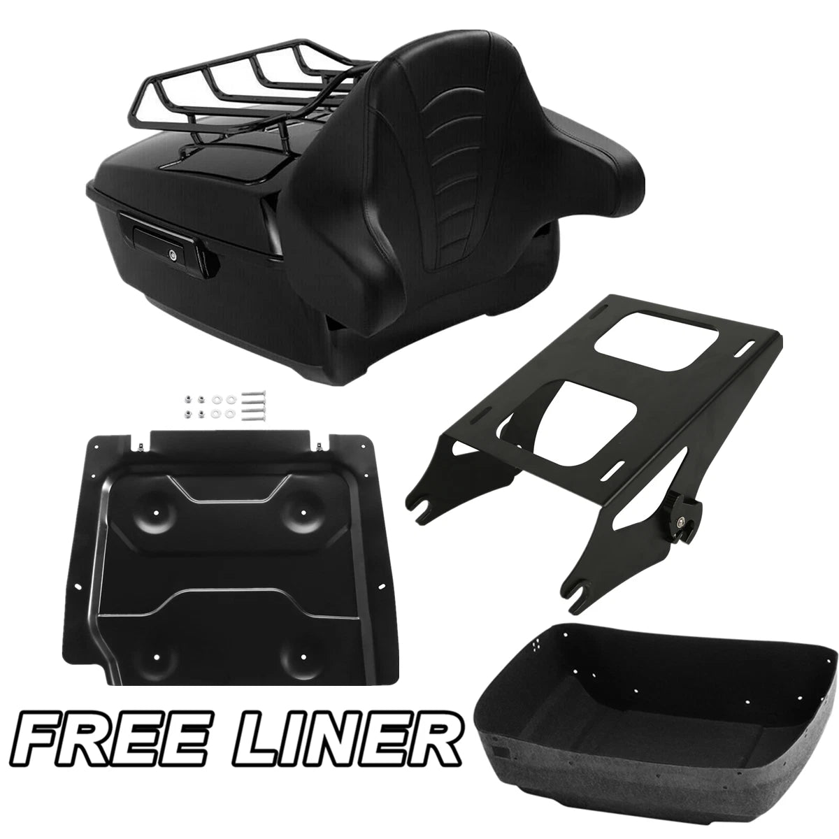 Trunk Pad Plate Mount Rack for Harley Street Road Glide (2014–2025)